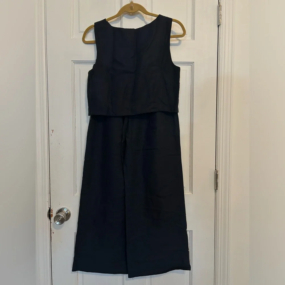 Aritzia Black Sleeveless Top and Wide-Leg Pants Set - Picture 2 of 7